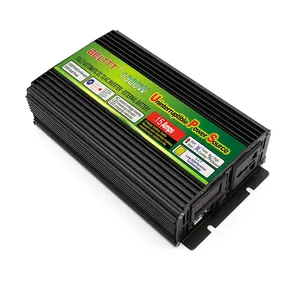 BELTTT Inverter Daya 12VDC 24VDC, Inverter Daya Dc Ke Ac 1000 Watt dengan Pengisi Daya Baterai