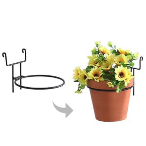 Rabotteuse murale en terre brute, supports de plantation, fil métallique noir, de 7 pouces, pour mur en <span class=keywords><strong>treillis</strong></span> métallique, lot de 6 pièces - Product Image 6