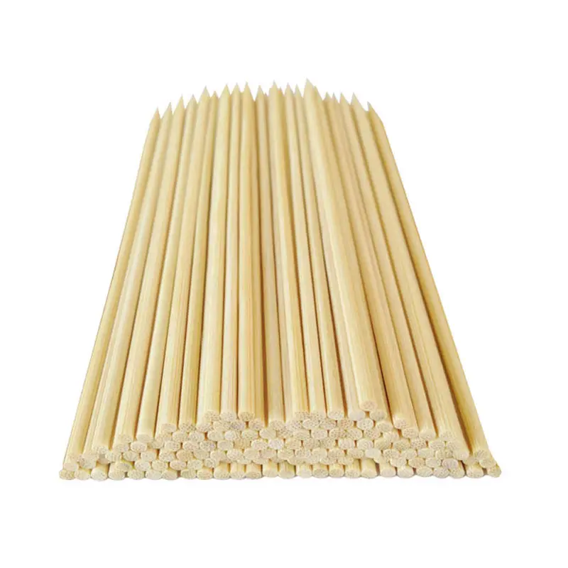 Деревянные бамбуковые палочки для еды диаметром 8,0 мм и 25 см
