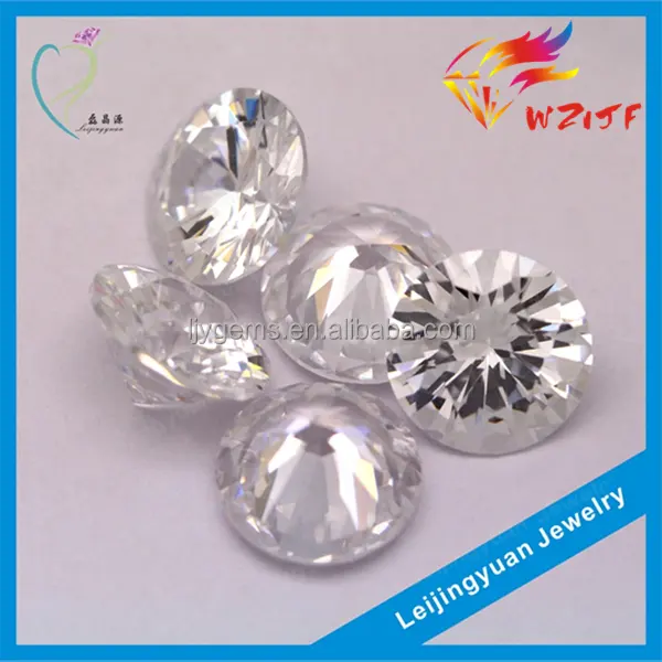 Hot Sale Round Synthetic White Grade AAAAA 1mm 3mm Cubic Zirconia