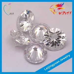 Hot Sale Round Synthetic White Grade AAAAA 1ミリメートル3ミリメートルCubic Zirconia