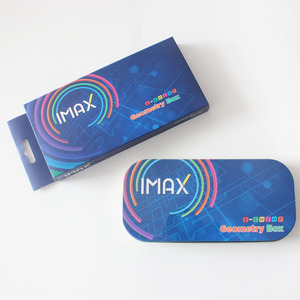 "Imax" lớn kim loại hộp thiếc 10 cái hình học hộp cụ với Big NUT - Product Image 1