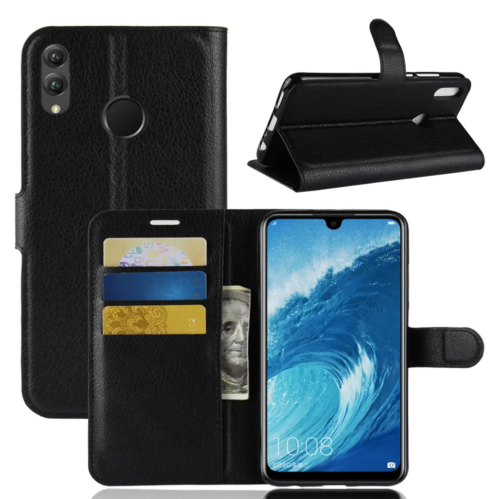 Litchi Texture Leather Flip Phone Case For Huawei Honor 8X Max