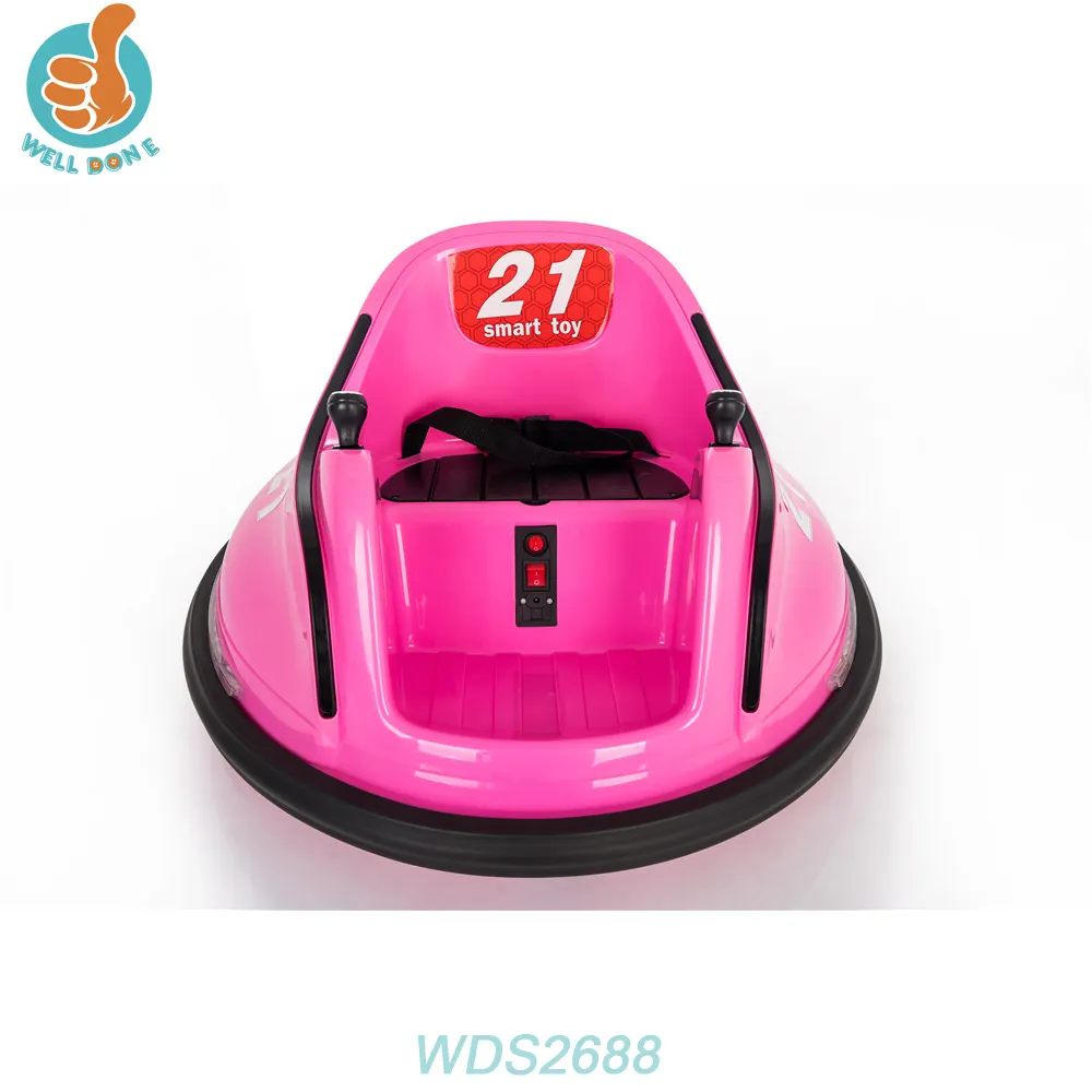 WDS2688 Playground Swing Ride Happy Cars With 360 Degree Rotation Electric Car
