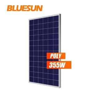 Bluesun poli 350W Panel Solar Surya Sistema Solar, células solares policristalinos de fábrica 355Wp 360Wp Ce Tuv un grado paneles solares