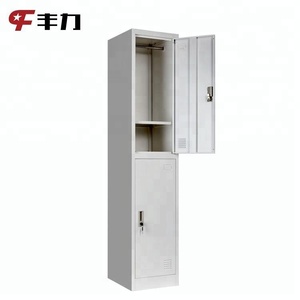 Casier de rangement moderne en acier à deux portes Classeurs en métal enduit de poudre pour l'école, le bureau, la <span class=keywords><strong>chambre</strong></span> et l'hôpital - Product Image 1
