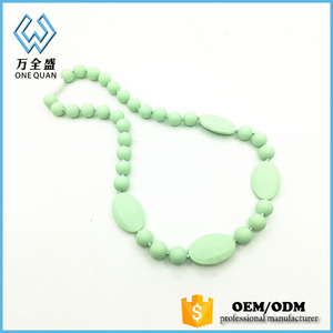 Onequan 2018 nouveaux produits en gros SANS BPA de qualité alimentaire <span class=keywords><strong>collier</strong></span> de <span class=keywords><strong>dentition</strong></span> en silicone pour bébé et <span class=keywords><strong>maman</strong></span> - Product Image 6