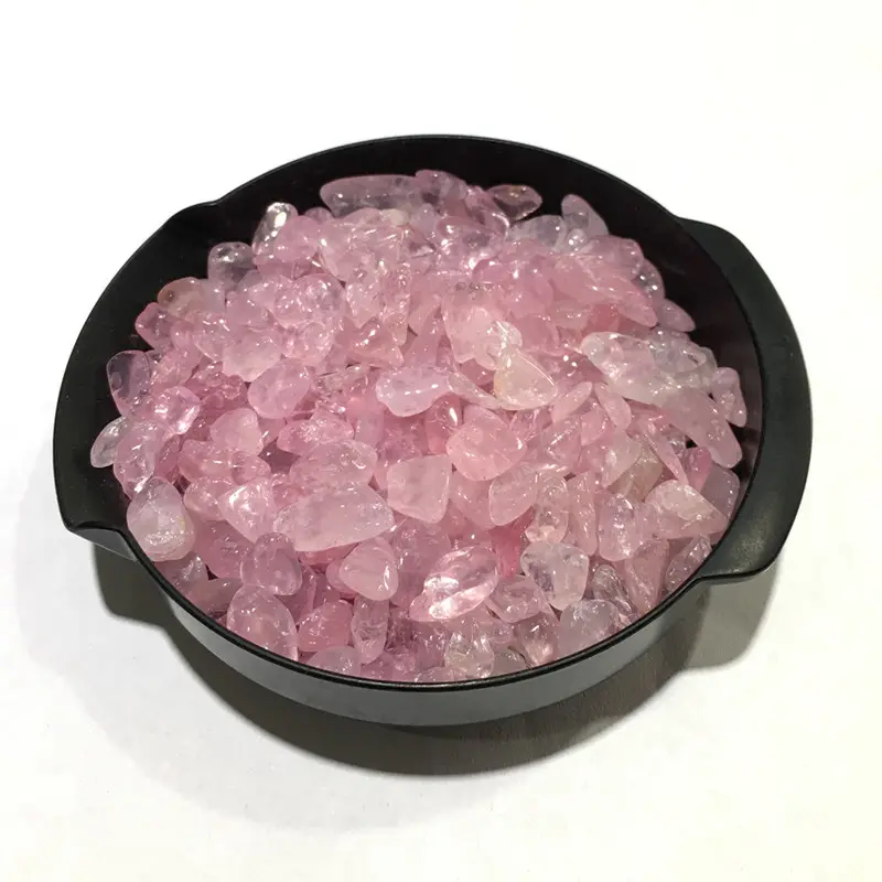 Wholesale natural high quality rose quartz tumbled crystal chips stone for healing