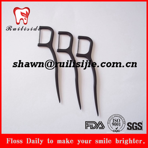 Negro de carbón de Bambú biodegradable selección hilo dental floss elija - Product Image 2
