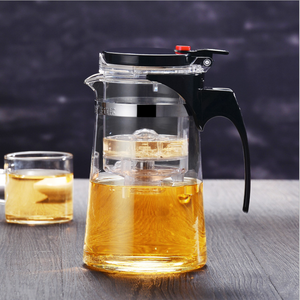 Théière <span class=keywords><strong>en</strong></span> verre bouilloire à feuilles mobiles avec infuseur intégré <span class=keywords><strong>et</strong></span> filtre amovible 800ml - Product Image 4