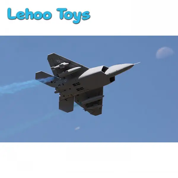 Grote RC Vliegtuig RTF Elektrische Militaire Jets F-22 Twin 70mm EDF voor koop