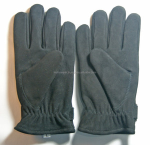 Guantes de piel de venado de invierno para hombre de primera calidad Guantes elegantes y cómodos con aislamiento de cuero negro - Product Image 1