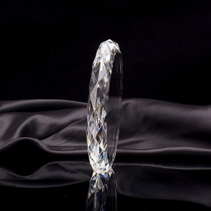 Honor de cristal de vidro facetado papel, redondo diamante borda de corte cristal para a gravura a laser - Product Image 4