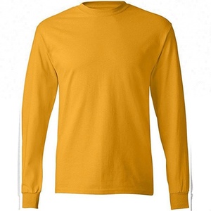 Moda nuovo stile ultimi <span class=keywords><strong>vestiti</strong></span> a maniche lunghe in bianco t-Shirt nera da uomo - Product Image 2