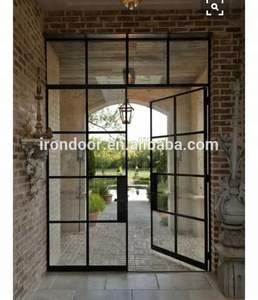Portes <span class=keywords><strong>d</strong></span>'<span class=keywords><strong>entrée</strong></span> françaises <span class=keywords><strong>en</strong></span> <span class=keywords><strong>fer</strong></span> forgé avec vitrage pour l'intérieur - Product Image 3