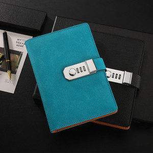 High Quality Custom A6 <strong>Notebook</strong> <strong>with</strong> PU Leather Cover Mini Business Journal featuring Loose-leaf Binding and Password <strong>Lock</strong> - Product Image 5