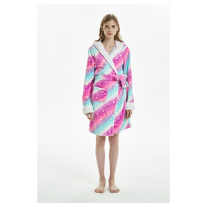 Nouveau Mode Hôtel Mince Moelleux Peignoir, Femmes Flanelle <span class=keywords><strong>Robe</strong></span> - Product Image 5