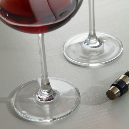 Lead Free Crystal Super Stem Red lined Wine Glass With Stem Crystal Glass Cup