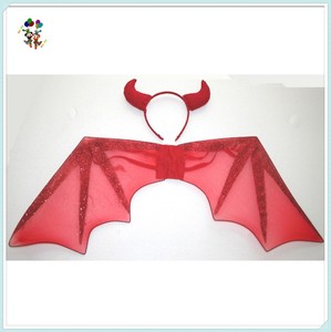 Cheap Halloween Party Fancy Dress colore rosso Mini <span class=keywords><strong>Bat</strong></span> Vampire Devil Costume Wings HPC-0824 - Product Image 2