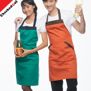 Comercio al por mayor 2017 el último diseño <span class=keywords><strong>de</strong></span> color personalizado cuello halter delantal <span class=keywords><strong>de</strong></span> cocina <span class=keywords><strong>de</strong></span> algodón - Product Image 4