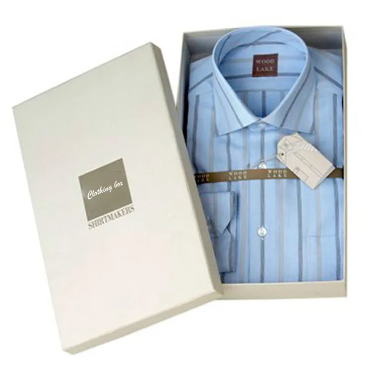 Fancy t shirt packaging box rectangle luxury cardboard box matte lamination luxury gift boxes