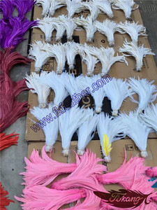 Comercio al por mayor Teñido Coque Colas de Plumas Largas Plumas de Gallo Para La Venta - Product Image 4
