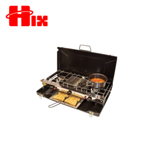 Cuisinière à gaz <span class=keywords><strong>de</strong></span> <span class=keywords><strong>table</strong></span> 3 brûleurs avec couvercle en verre <span class=keywords><strong>pas</strong></span> <span class=keywords><strong>cher</strong></span> japonais - Product Image 4