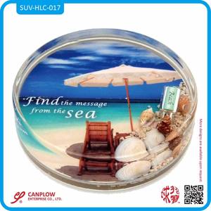 Acrylique Forme Ronde Liquide Puzzle Presse-Papier Nouveauté Souvenir pour Plage Kayak Kayak pour Cadeau Donner - Product Image 3