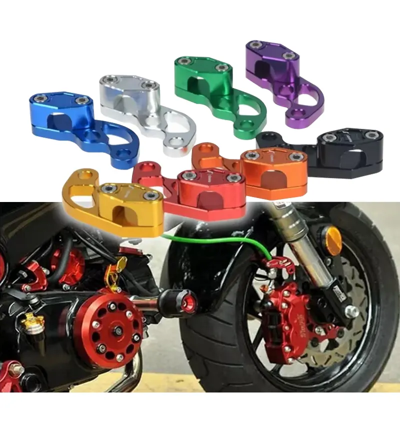 Kit de serrage de tubes de moto en aluminium, 4 pièces, pour tuyau d'huile, Clip de câble de frein, Kit de serrage de câbles
