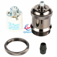 Portalámparas Vintage E27 con Rosca Edison, Portalámparas de Metal con Interruptor, Lámpara Colgante, Ahorro de Energía, Certificado CE, 250 V, 2 Años de Garantía