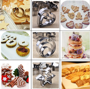 Bakeware Đa Hình Dạng Có Sẵn Bán Buôn Vòng Tròn Trái Tim Cookie Cutter - Product Image 5