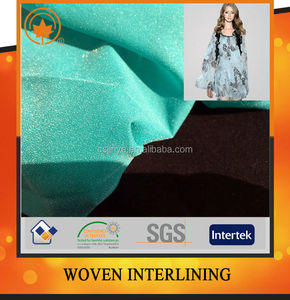 Đen Trắng Dệt Fusing <span class=keywords><strong>Interlining</strong></span> Vải <span class=keywords><strong>Fusible</strong></span> Interfacing Vải Cho May Mặc - Product Image 4