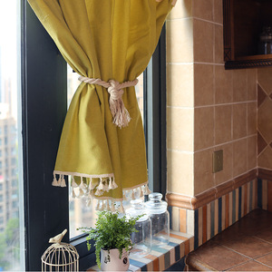 Piccole tende Decorative di cotone di alta qualità Mini tessute per uso esterno per soggiorno o finestra ospedaliera - Product Image 3