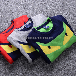 12GG nuevo diseño del cabrito de <span class=keywords><strong>punto</strong></span> de manga larga pullover sweater, niño de algodón <span class=keywords><strong>jersey</strong></span> de <span class=keywords><strong>punto</strong></span> - Product Image 3