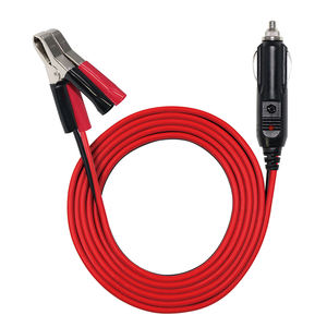 Spt-2 16Awg Drähte 12 Volt Zigarre Schwarz Rot Batterie klemme Kabel Auto Zigaretten anzünder Stecker An Krokodil klemmen - Product Image 5