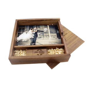 <span class=keywords><strong>Vintage</strong></span> kişisel bellek özel usb flash sürücü fotoğraf saklama oyma ahşap kutu - Product Image 3