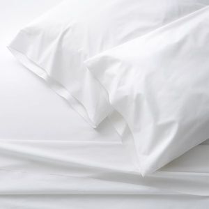 En gros 100% <span class=keywords><strong>coton</strong></span> <span class=keywords><strong>percale</strong></span> blanc reine taille 200TC draps plats - Product Image 5