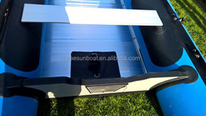 Bote inflable balsa azul con suelo de aluminio - Product Image 5