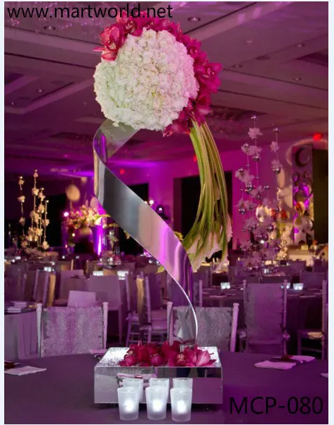 Compras de mesas em forma de s para casamento, decoração de mesa de casamento, peça para decoração de evento de banquete (MCP-080)