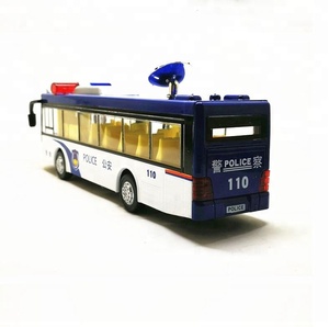 Modellino di Autobus della <span class=keywords><strong>Polizia</strong></span> Personalizzato di Alta Qualità, <span class=keywords><strong>Giocattolo</strong></span> in Metallo Pressofuso per Bambini - Product Image 2