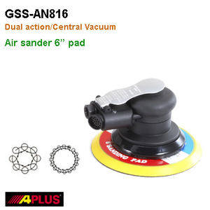 Lijadora de Palma Neumática Autogenerada APLUS GSS-AN8165D6 de 6 Pulgadas, Diámetro de Órbita de 5 mm, Personalizable OEM, 10,000 RPM, 0.69 kg - Product Image 2