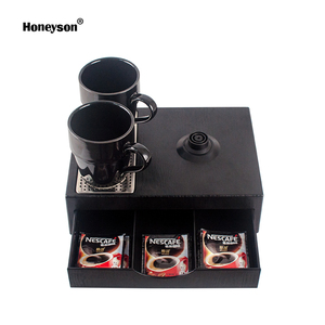 Per Honeyson 0.6L <span class=keywords><strong>Mini</strong></span> <span class=keywords><strong>bollitore</strong></span> elettrico per hotel nuova fonte di alimentazione manuale calda con vassoio cassetto Set - Product Image 2