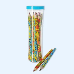 Высококачественный многоцветный карандаш большого размера 5,0 мм с радужной пленкой