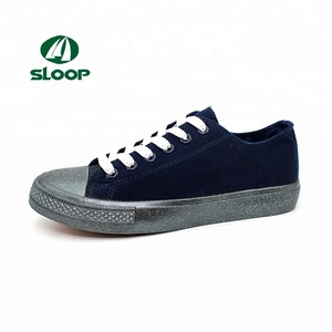 Blank hommes <span class=keywords><strong>toile</strong></span> baskets blanches - Product Image 5