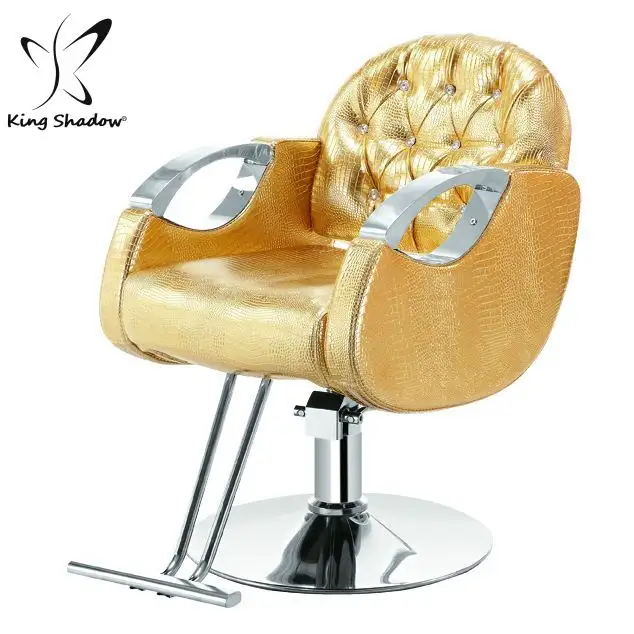 Augenbrauen Threading Stuhl Beauty Salon Shop Ausrüstung Salon Möbel Friseurs tühle Gold Hydraulik pumpe Styling Stuhl