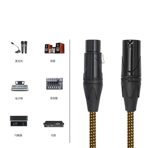 Câble de microphone personnalisé tressé <span class=keywords><strong>DMX</strong></span> 3 broches 5 broches XLR mâle vers femelle - Product Image 2