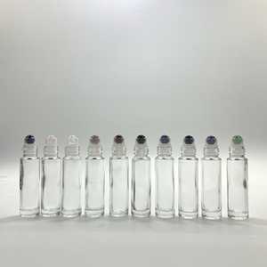 Hengjian 10ml gemma rullo bottiglia di vetro cosmetico con gemma rotolo sulla testa con tappo di bambù per olio essenziale e profumo - Product Image 6