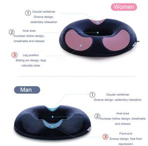 Nhà Máy Rebound Comfort Donut Cushion Memory Foam Ring Cushion Mềm Gối Ghế Đệm 3d In Donut Plush Vòng - Product Image 2