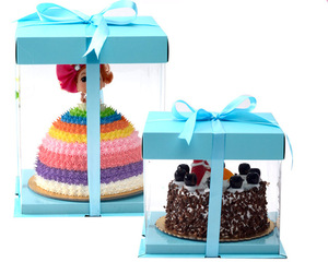 Custom Doll Birthday <strong>Decorative</strong> Cardboard Cake <strong>Boxes</strong> <strong>with</strong> <strong>Lids</strong> - Product Image 4