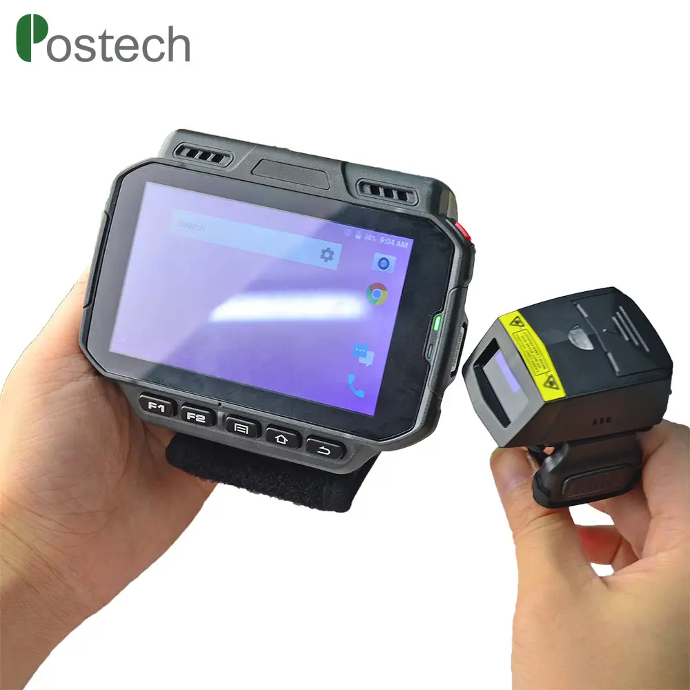 WT04 Handheld terminal android pda with barcode scanner Ring Scanner